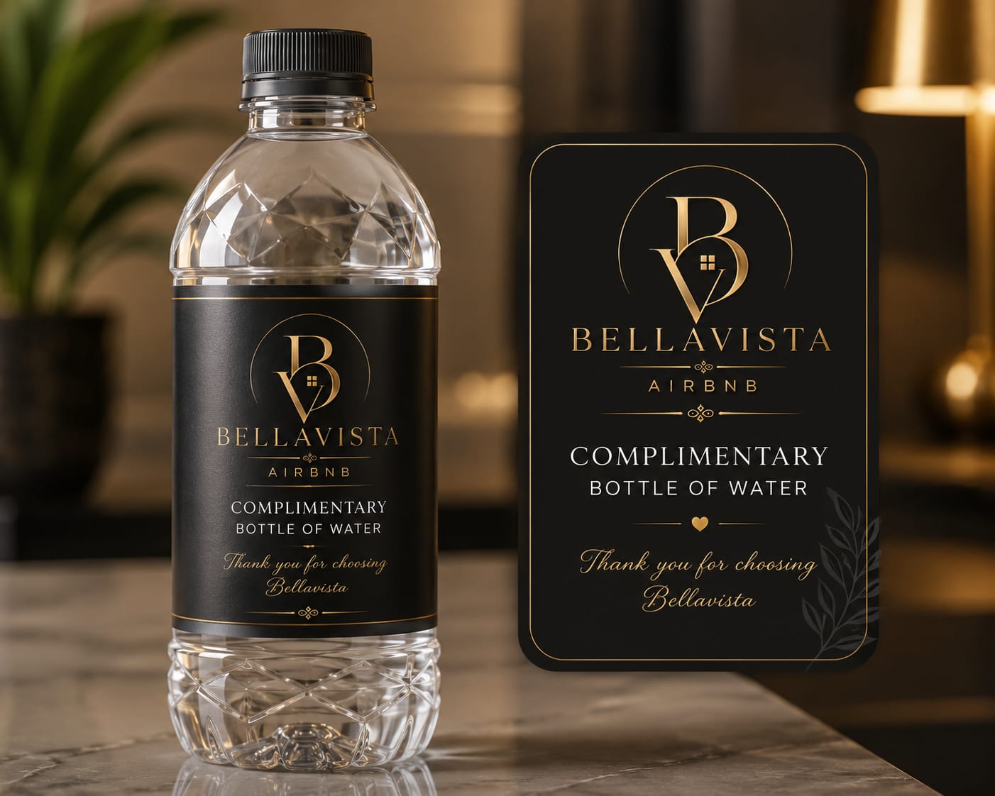 Bella Vista welcome bottle setup